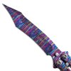 Balisong "THIRD - RAINBOW IRON" - duhový