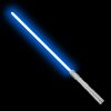 Světelný meč "BORN WITH THE FORCE" RGB - Dlouhá verze - Silver