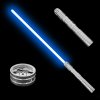 Světelný meč "BORN WITH THE FORCE" RGB - Dlouhá verze - Silver