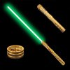 Světelný meč "BORN WITH THE FORCE" RGB - Dlouhá verze - Gold