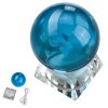 Skleněný orb "ANEMO ELEMENT" se svítícím podstavcem