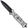Vystřelovací nůž "HOLY CROSS" s klipem