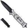Vystřelovací nůž "HOLY CROSS" s klipem
