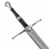 Luxusní ostrý meč Zaklínač/Witcher "VESEMIR'S SWORD" s pevnou pochvou a popruhem! Funkční!