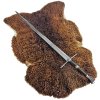 Luxusní ostrý meč Zaklínač/Witcher "VESEMIR'S SWORD" s pevnou pochvou a popruhem! Funkční!