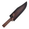 Damaškový lovecký nůž "DEER FRONTIER" s koženým pouzdrem