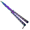Tréninkový balisong "RAINBOW FLAME"