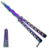 Tréninkový balisong "RAINBOW FLAME"