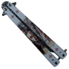 Ostrý balisong "TEMPLAR FLIP WHITE"Ostrý balisong "TEMPLAR FLIP WHITE"