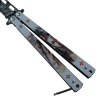 Ostrý balisong "TEMPLAR FLIP WHITE"Ostrý balisong "TEMPLAR FLIP WHITE"