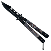 Ostrý balisong "TEMPLAR FLIP BLACK"