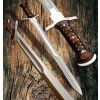 Krátký ostrý meč "DAGGER SWORD" s koženým pouzdrem