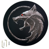 Dřevěná plaketa na zeď "WHITE WOLF" The Witcher