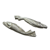 Dekorativní sada pro samurajský meč "SILVER KOI"