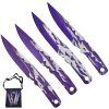 Set vrhacích nožů "PURPLE DASH" s pouzdrem