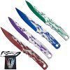 Set vrhacích nožů "MULTICOLOR DASH" s pouzdrem