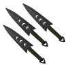 Sada vrhacích nožů "SAMURAJ" 3 kusy černé
