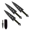 Sada vrhacích nožů "SAMURAJ" 3 kusy černé