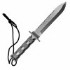 Vojenský nůž "RAMBO - COMBAT KING" na přežití! - stříbrný