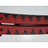 7608 5 balisong red tanto