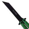 Skutečně festovní Balisong "GREEN TANTO"