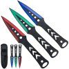 Vrhací nože "COLOR SPEAR" 3 ks