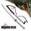 Michonne's Katana "THE WALKING DEAD" se zádovým přehozem - OSTRÁ!