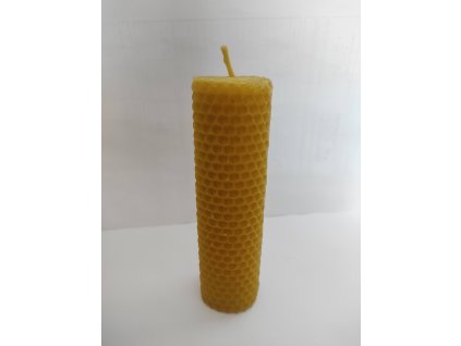 Svíčka ze včelího vosku Motaná 12,5 cm 60 g - Chlebo-med
