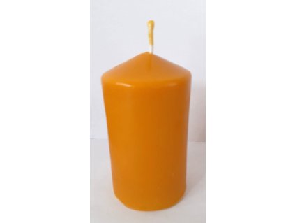Svíčka ze včelího vosku - válcová čistá 8 cm 165 g - Chlebo-med