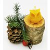 Svíčka ze včelího vosku Sova 3,6 cm 15 g - Chlebo-med