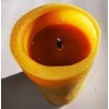 Svíčka ze včelího vosku Válcová rustikální 11 cm 350 g - Chlebo-med