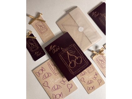 Valentýnský set kartiček