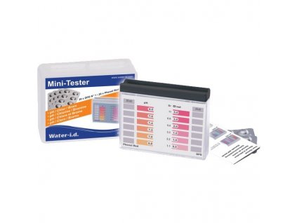 Tabletový mini-tester pH a Cl/Br