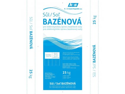Sůl bazénová 25kg pro elektrolytickou úpravu bazénové vody