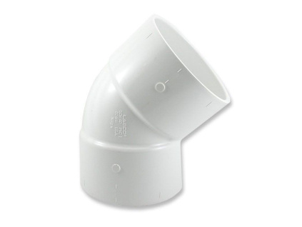 PVC-U SCH 40 koleno 45° 1/2