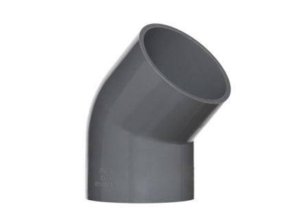 PVC tvarovka Úhel 45° 75mm, koleno kopie