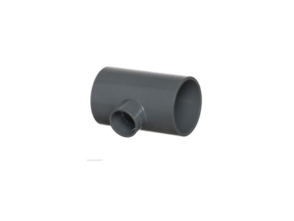 PVC tvarovka T kus 90° s redukcí, 50x25 mm