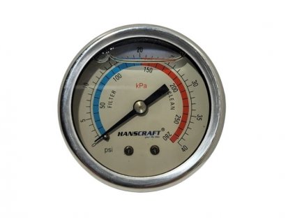 Manometr filtrace (glycerin)- 40 PSI - TOP