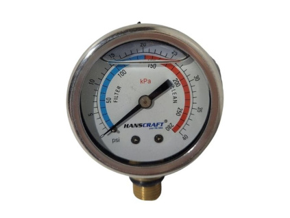 17482 1 manometr filtrace glycerin 40 psi bocni zavit