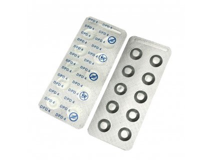 DPD 4 náhradní tablety na měření koncentrace aktivního kyslíku (10ks)