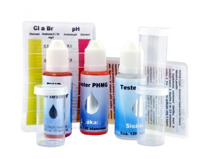 Bazénový kapkový tester pH a PHMG - GUA