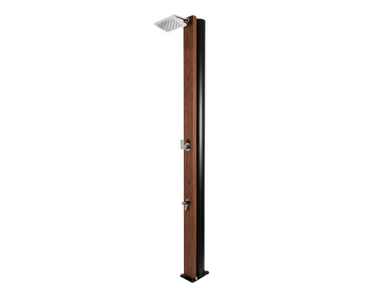 20552 solarni sprcha natur teak s oplachem nohou