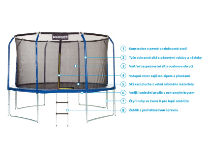 trampolína 366 popis