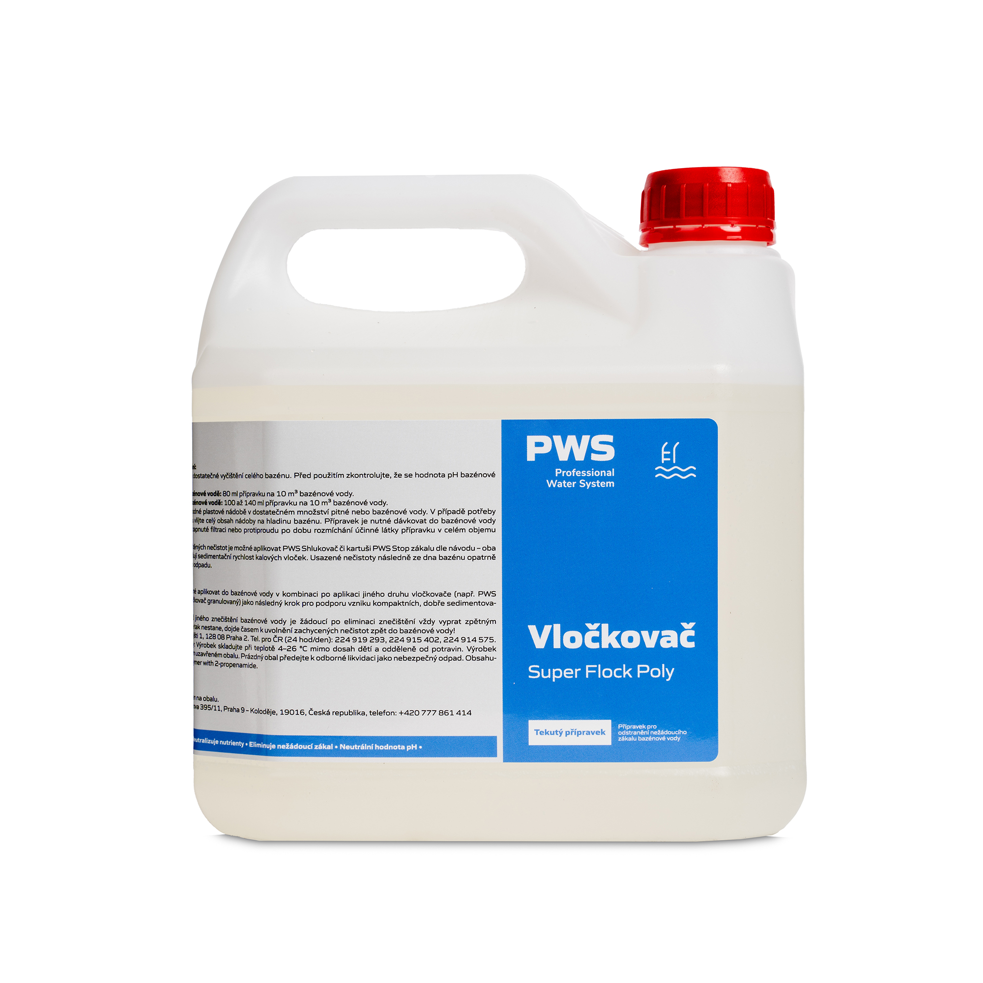 Levně PWS - Professional Water System Vločkovač Super Flock Poly 3l