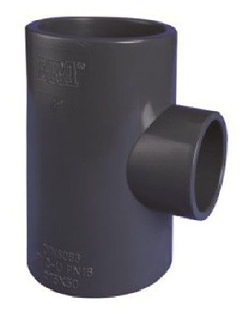Levně HANSCRAFT T-kus 90° lep/lep - redukce 75x50 mm