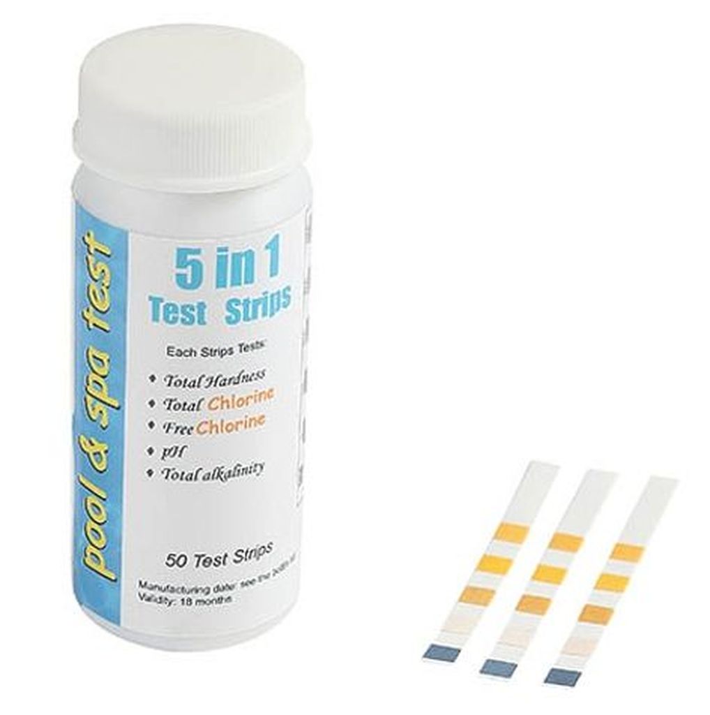 PWS - Professional Water System Testovací proužky Pool and Spa Test Strips 5 in 1, 50 ks