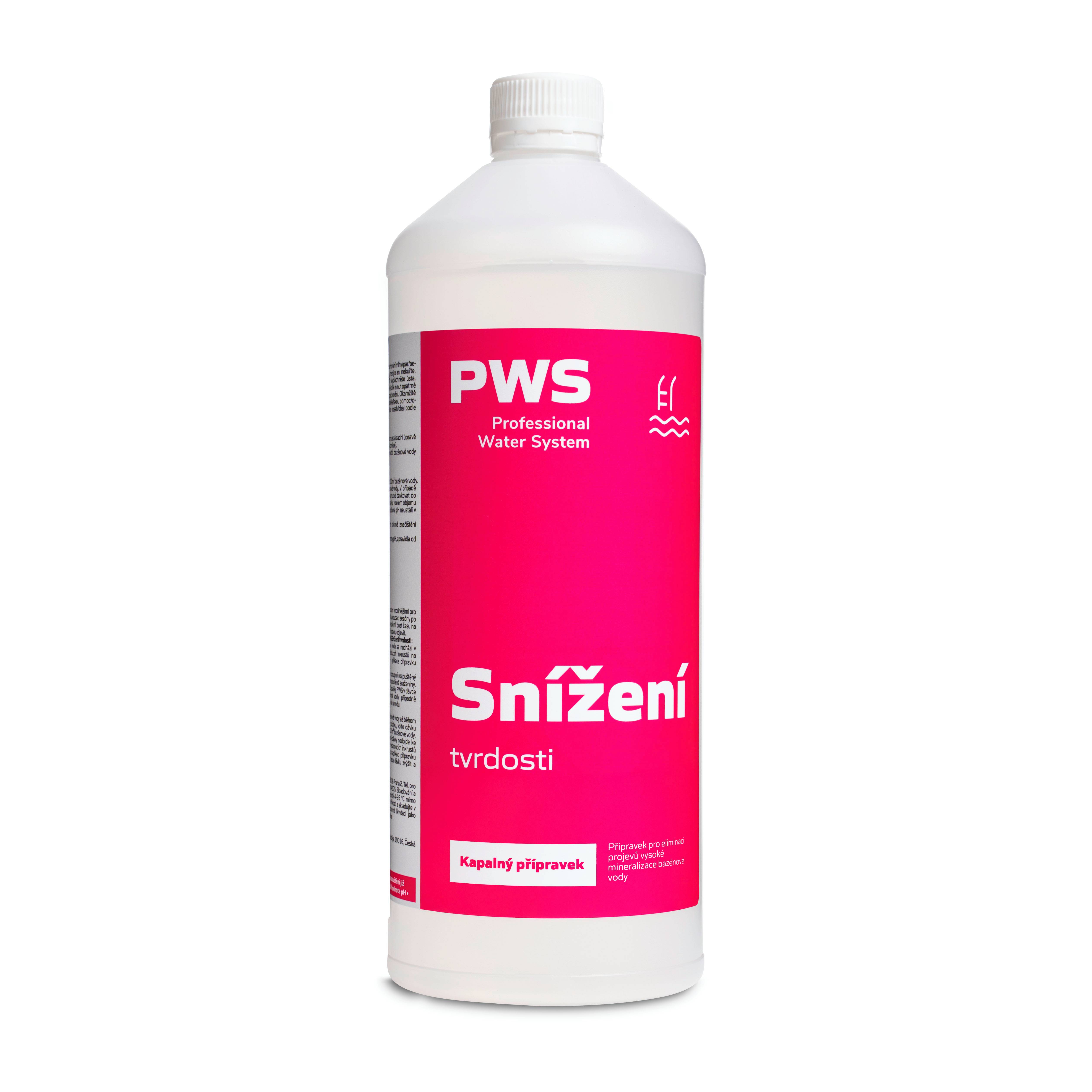 PWS - Professional Water System Snížení tvrdosti bazénové vody 1l