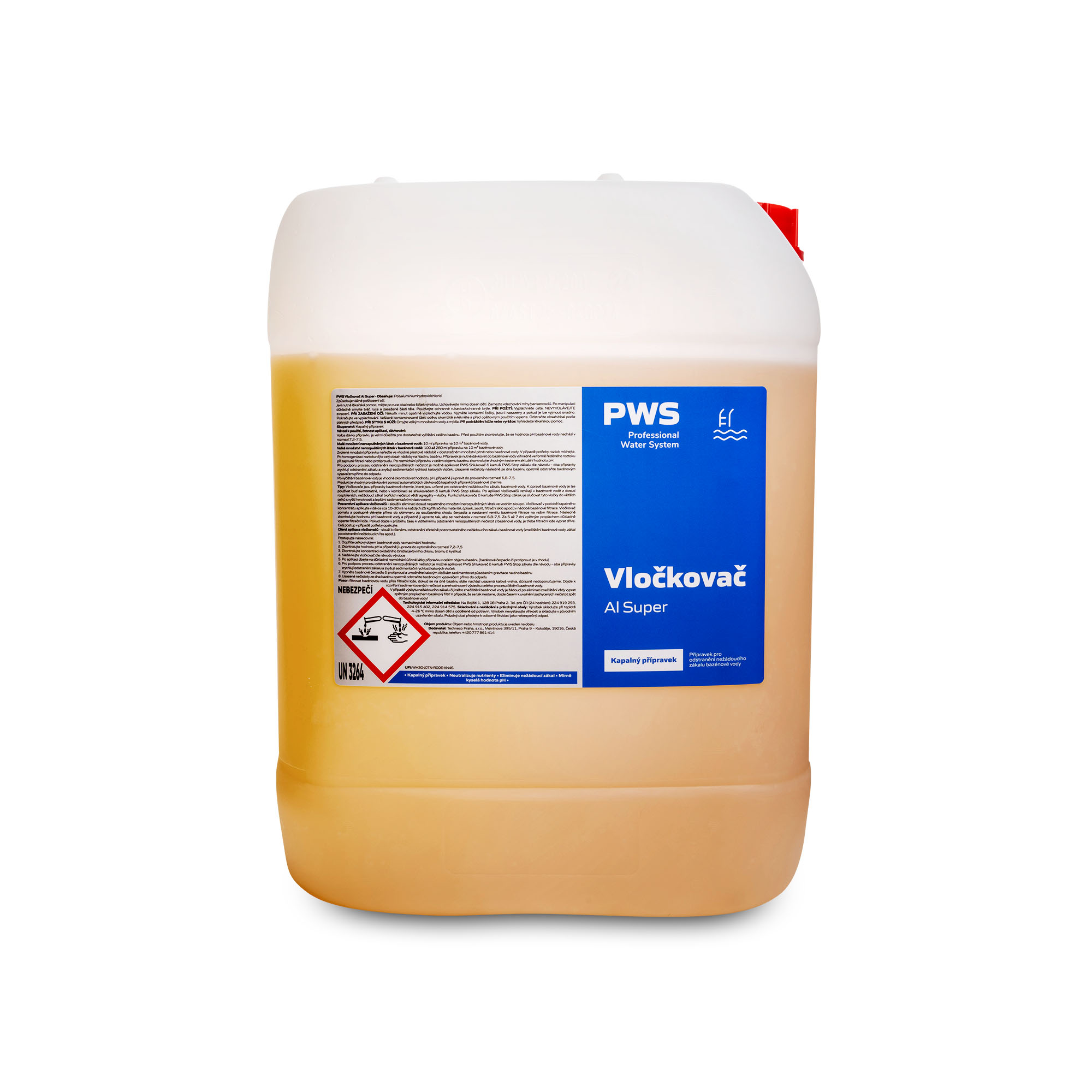 Levně PWS - Professional Water System Projasňovač bazénové vody 20l ADR