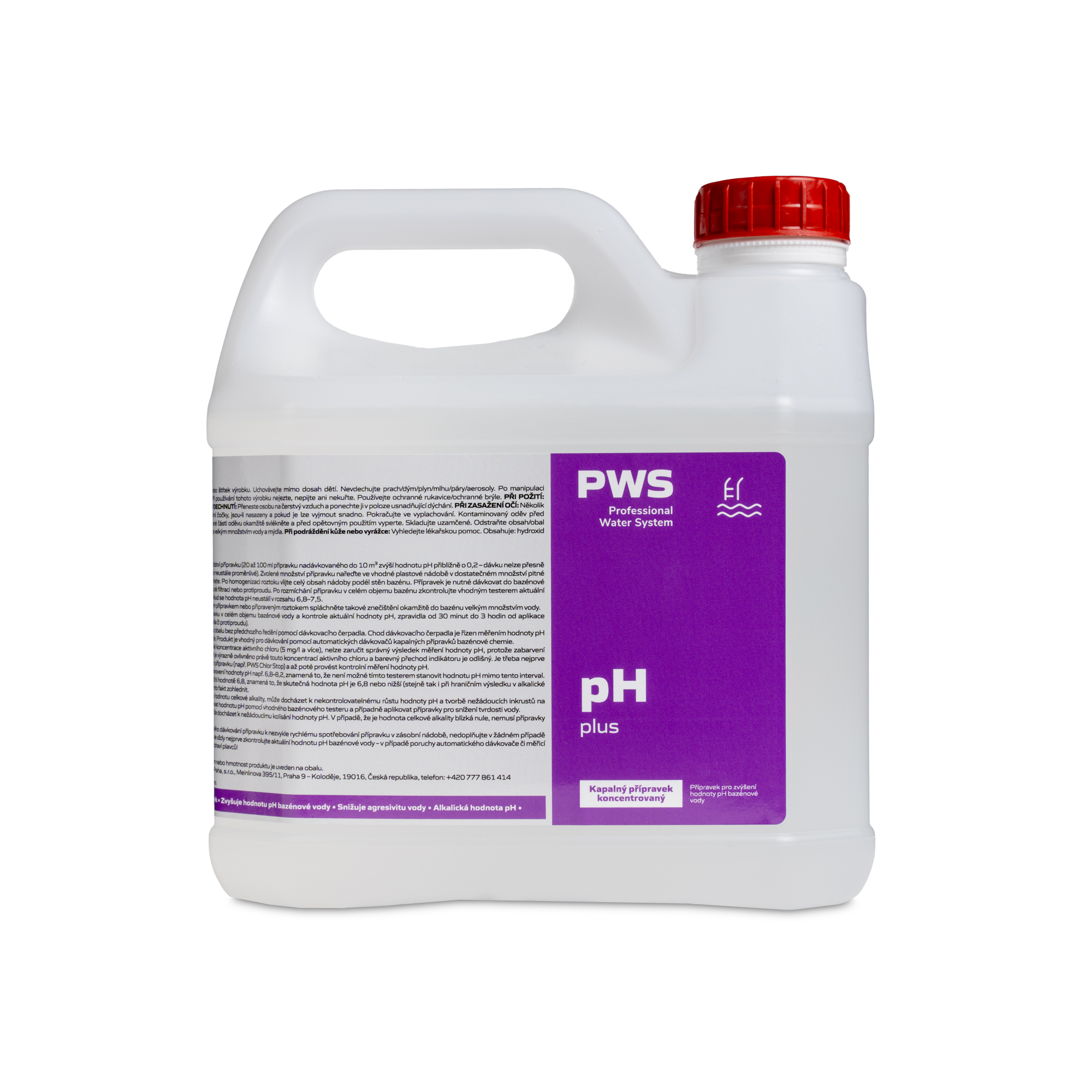 Levně PWS - Professional Water System pH plus 3l kapalný ADR