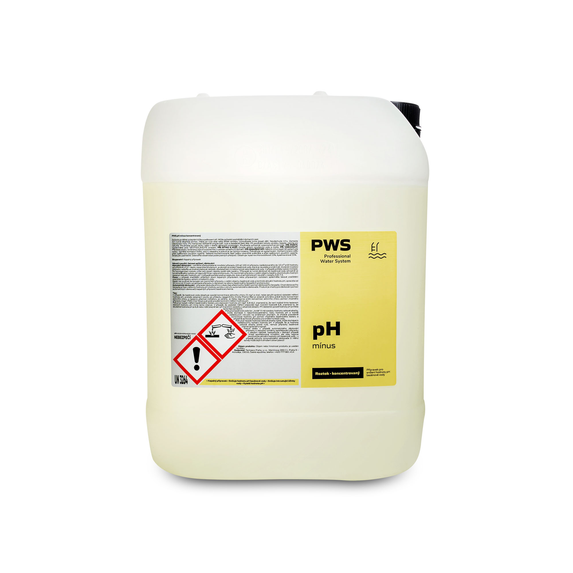 Levně PWS - Professional Water System pH mínus 20l kapalný - doprava zdarma po celé ČR ADR